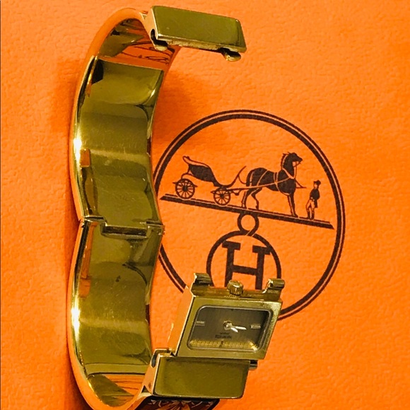 SOLD - HERMÈS Loquet Enamel Watch - Picture 12 of 16